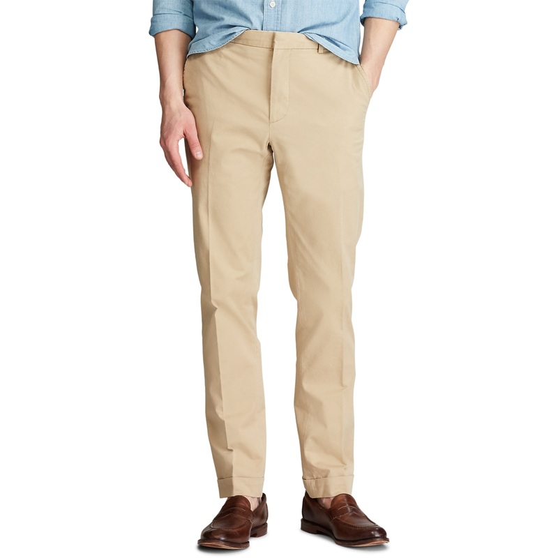 Polo Ralph Lauren Mens Polo Stretch Chino Pants Monument Tan Beige  33 x 32