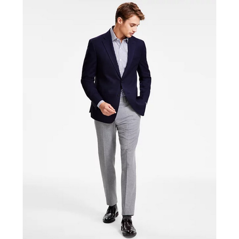 Tommy Hilfiger Men's Modern Fit Sport Coat Blazer Navy 38R