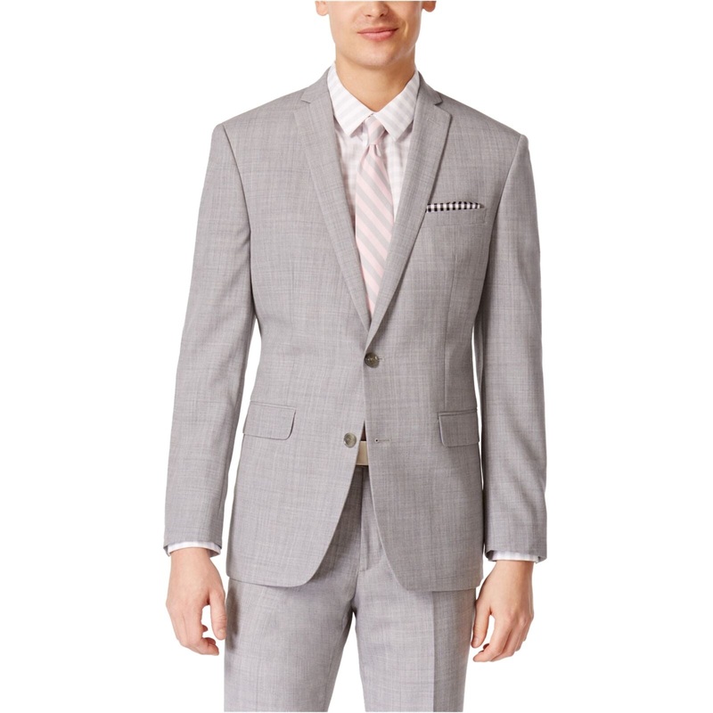 Bar III Men's Light Gray Slim -Fit Suit Jacket 42R / 2 Button