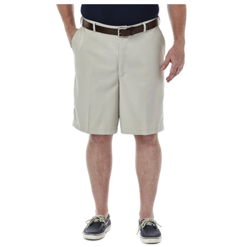 Haggar Men's Cool 18 Pro Shorts Regular Fit 38