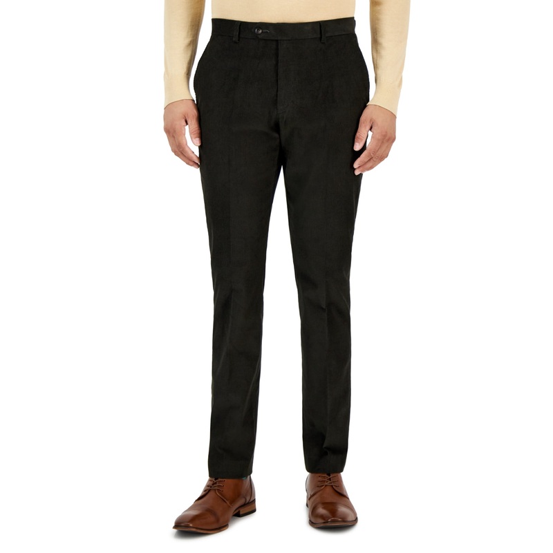 Tommy Hilfiger Men's Modern Fit Corduroy Pants Hunter Green 35 x 32