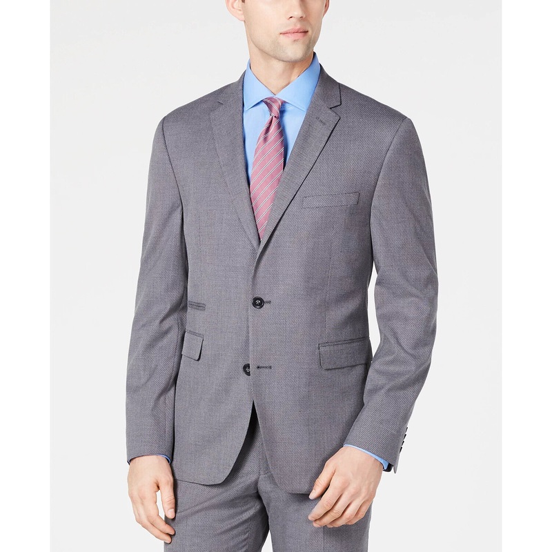 Vince Camuto Men's Grey Slim Fit Stretch Suit jacket 36R Sport Coat