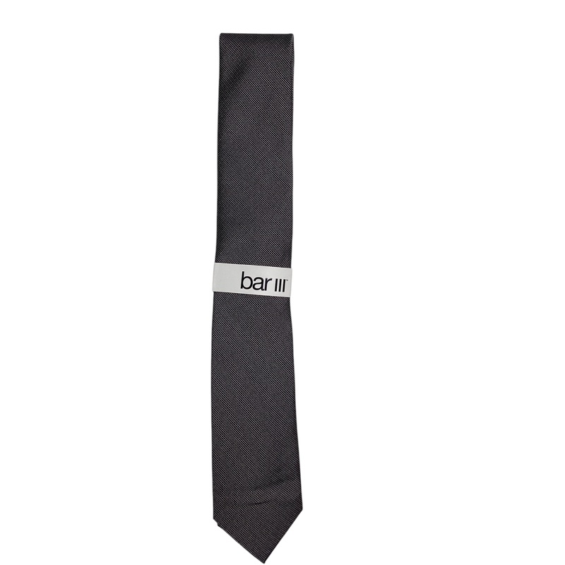 Bar III Men's Necktie Solid Taupe Grey Tie OS