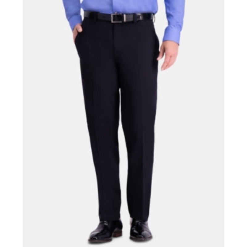 Haggar Men's Classic Fit Khaki Dress Pants Black 36 x 32