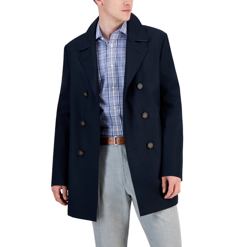 Lauren Ralph Lauren Men's Classic Fit Raincoat Coat Blue 38R