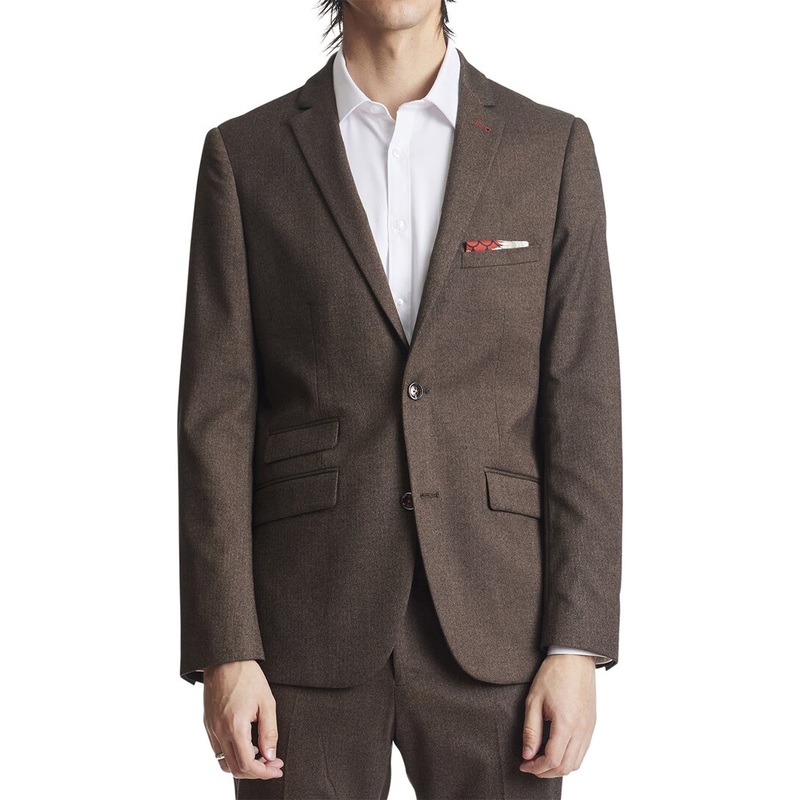 Paisley & Gray Mens Dover Notch Jacket Sport Coat Blazer 40R Brown