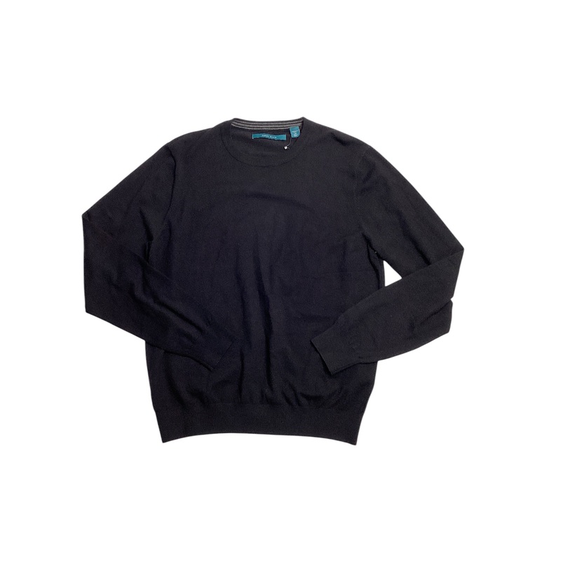 Perry Ellis Men's Crewneck Tech Pullover Black Size Large