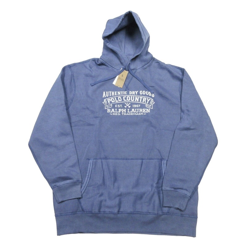 Polo Ralph Lauren Men's Fleece Hoodie Sweatshirt Royal Blue 4XLT