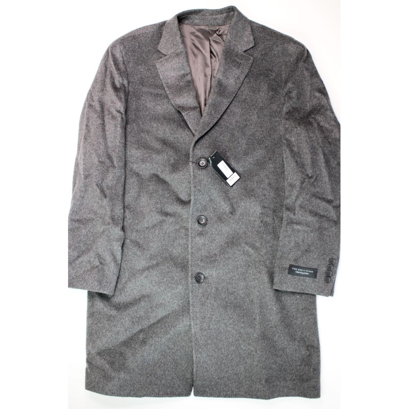 The Men's Store at Bloomingdale's 100% Cashmere Top Coat 48R Grey