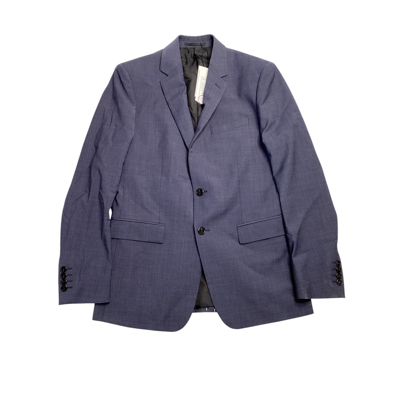 Theory Mens Chambers Houndstooth Slim Fit Suit Jacket 38R Navy Blue Sport Coat