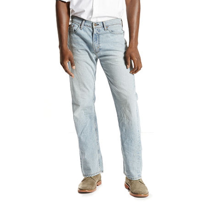 Levi's Men's 505 Regular Fit Stretch Jeans 33 x 32 Light Blue