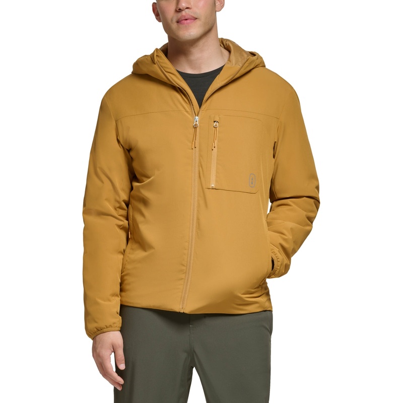 BASS OUTDOOR Men's Performance Hooded Jacket Yellow 2XL