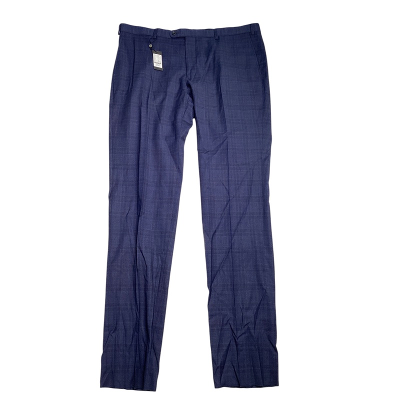 John Varvatos Star USA Mens Tonal Plaid Slim Fit Dress Pants Size 38 Blue