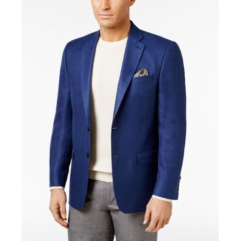 Lauren Ralph Lauren Men's Classic Fit Neat UltraFlex Sport Coat Blue 38R Blazer