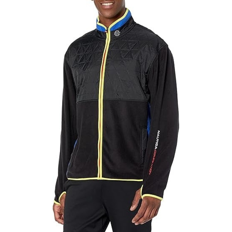 Nautica Men's Competition Sustainably Crafted Full Zip Jacket Black 2XL