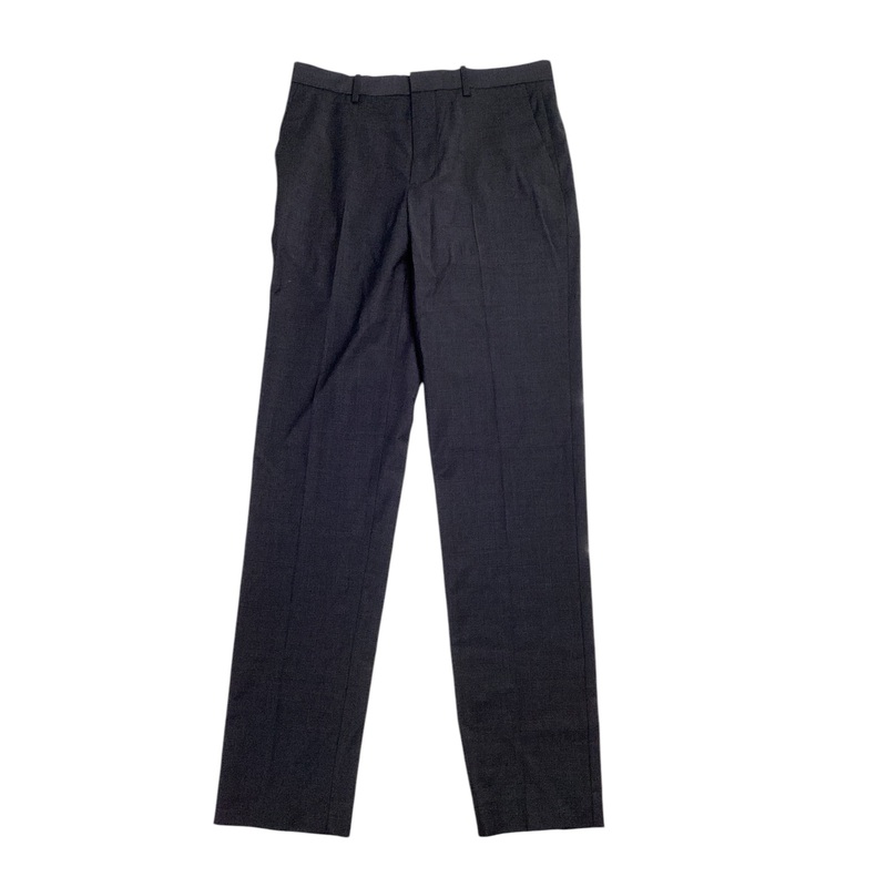Theory Mens Mayer Tonal Plaid Slim Fit Suit Dress Pants 31 Navy Blue Wool