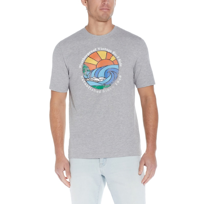 Weatherproof Vintage Men's Graphic T-shirt 3XL XXXL Grey