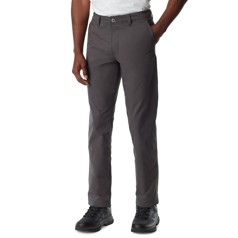 BASS OUTDOOR Men's Straight Fit Traveler Pants Grey 28 x 30