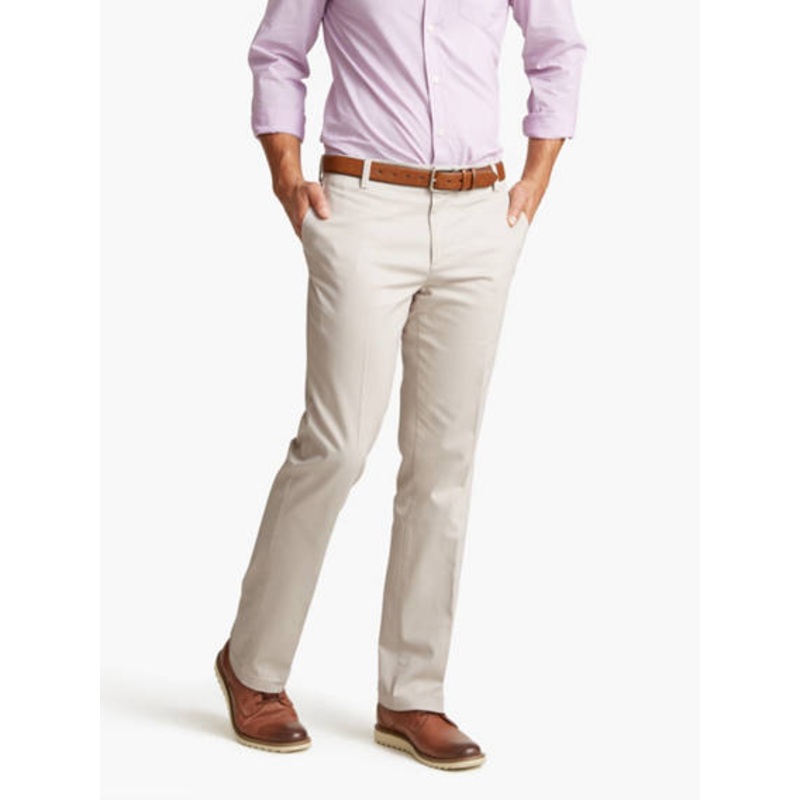 Dockers Mens Signature Straight Fit Khaki Pants Beige 36 x 34
