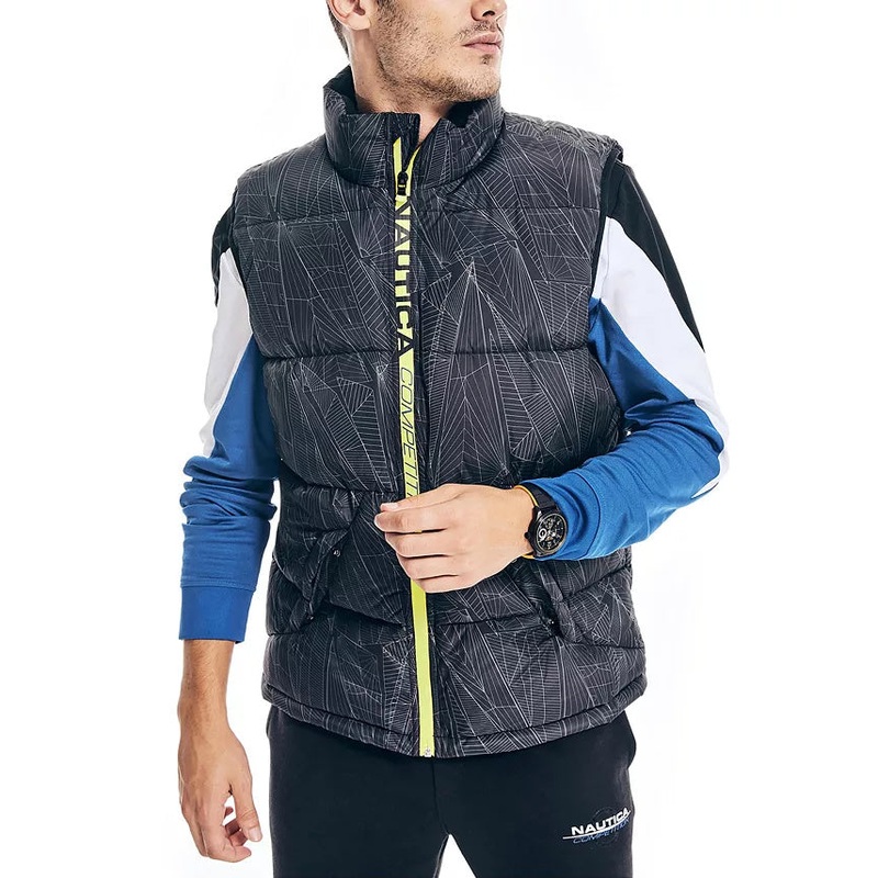 Nautica Men's Competition Sustainably Crafted Tempasphere Vest Black Small