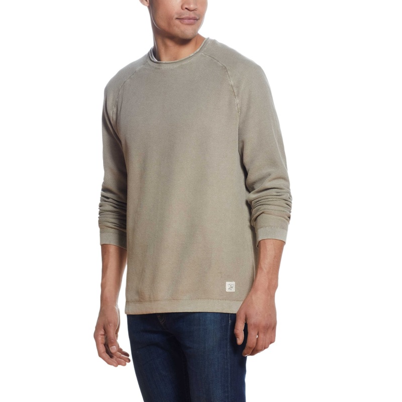 Weatherproof Vintage Mens Crewneck Sweater Shitake Medium