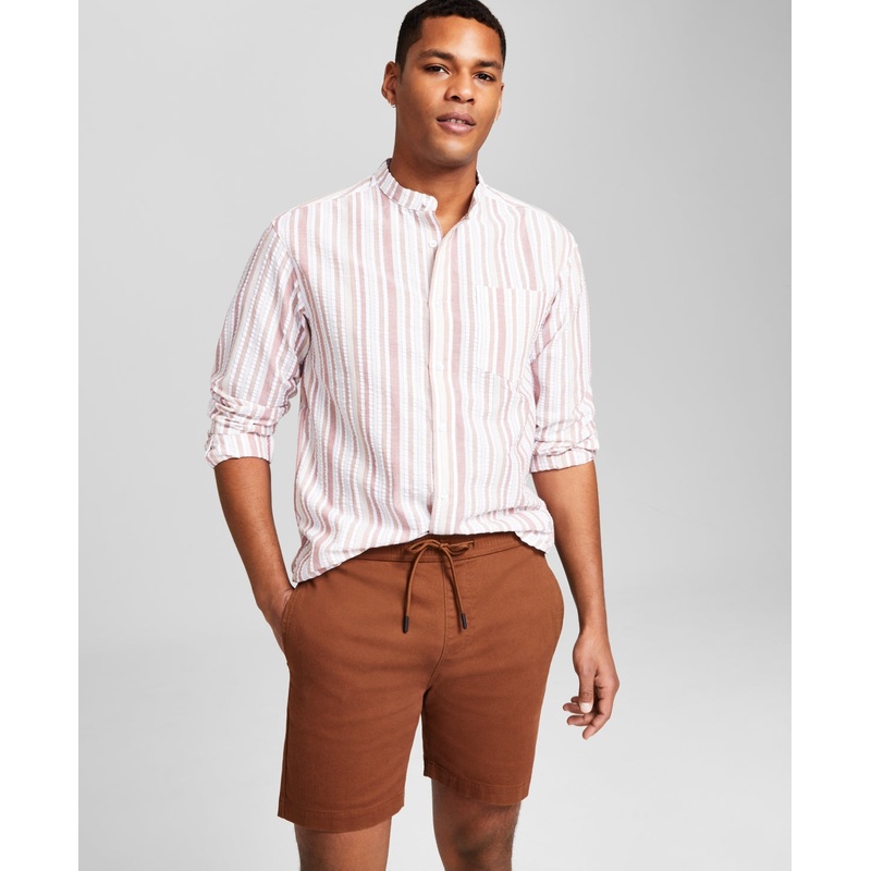 And Now This Men's Brushed Twill Everyday Short Brown Small