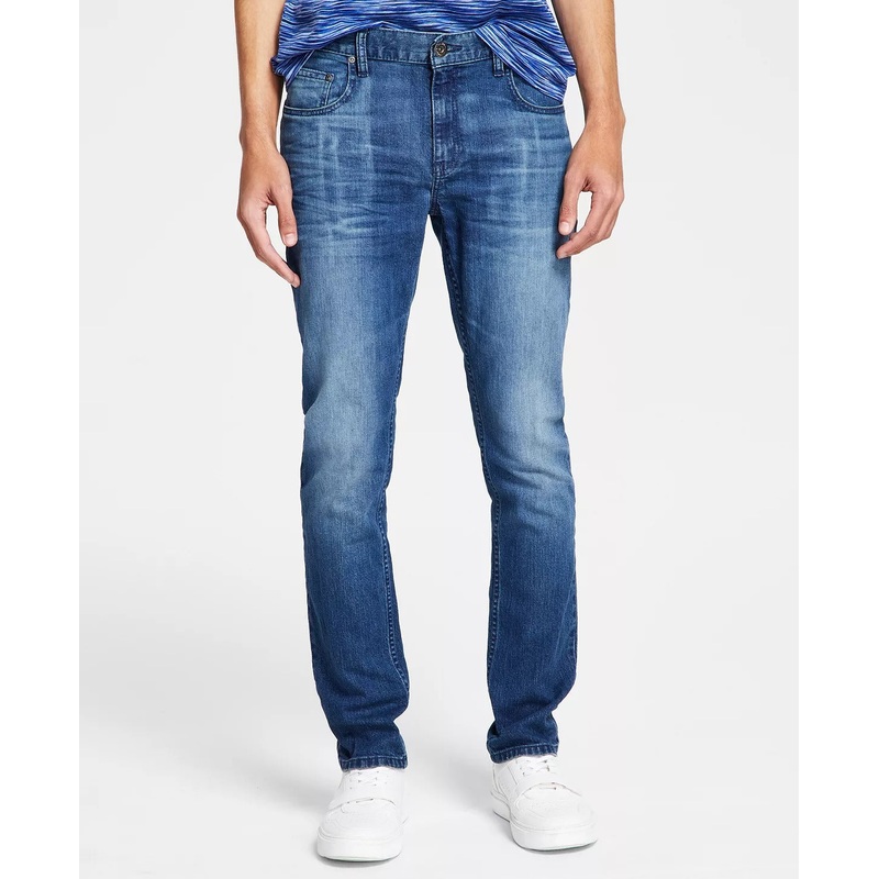 I.N.C. International Concepts Men's Skinny-Fit Medium Wash Jeans 38 x 32 Blue