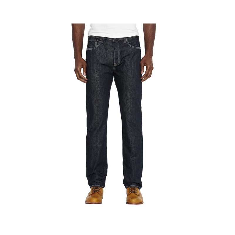 Levis 501 Mens Original-Fit Jeans Clean Rigid Blue 32 x 32