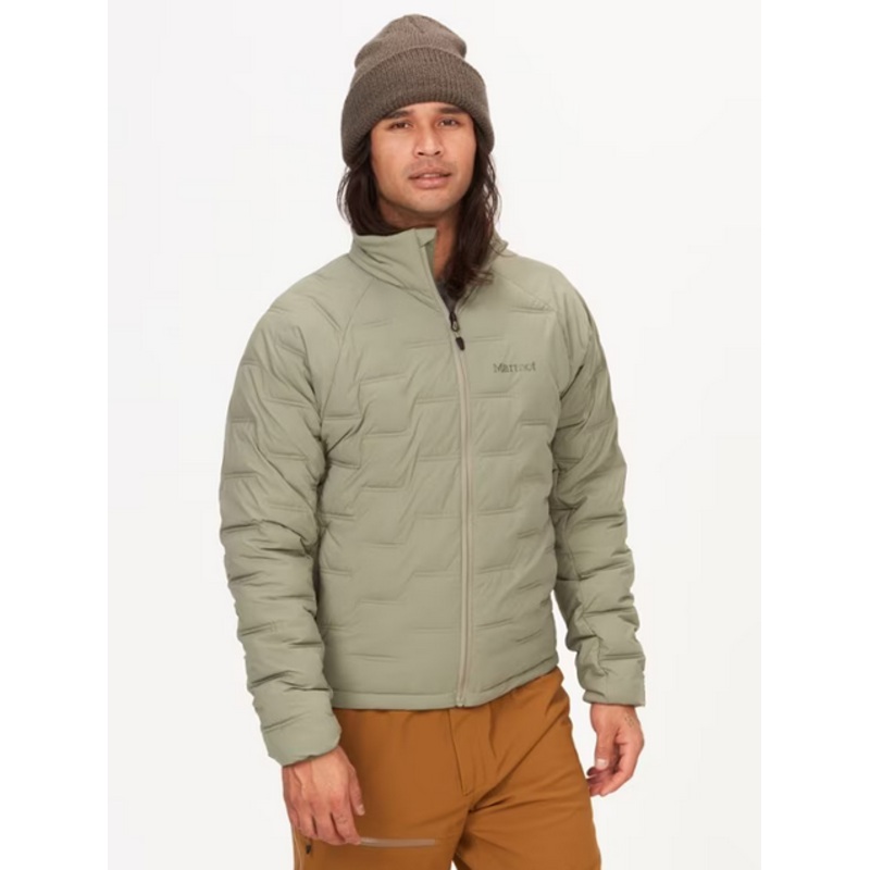 Marmot Mens WarmCube Active Novus Q Quilted Full Zip Jacket Vetiver Grey 2XL