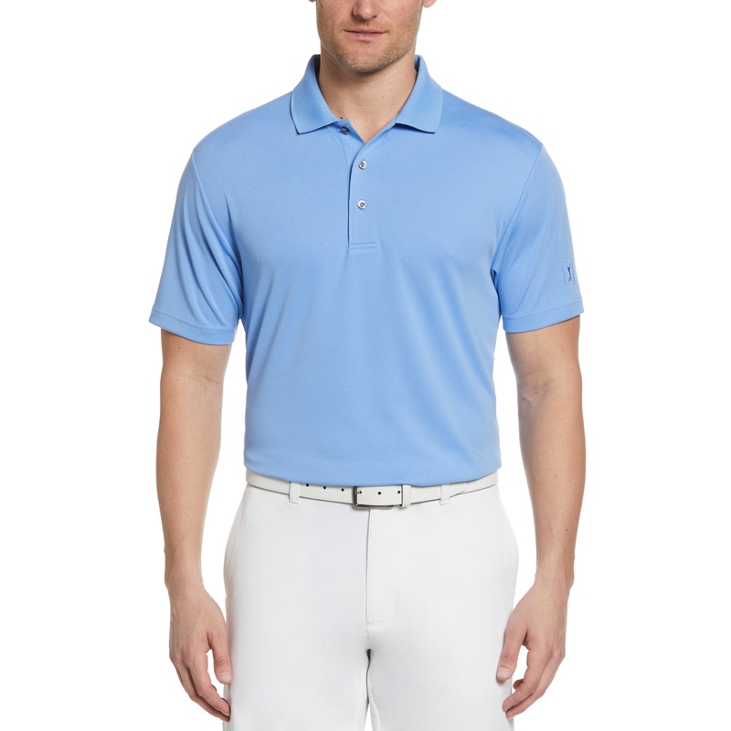 PGA TOUR Mens Short Sleeve Polo Shirt Blue 2XL