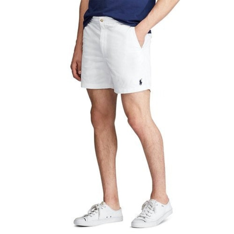 Polo Ralph Lauren Mens Polo Prepster Deckwash 6" Chino Shorts White XL