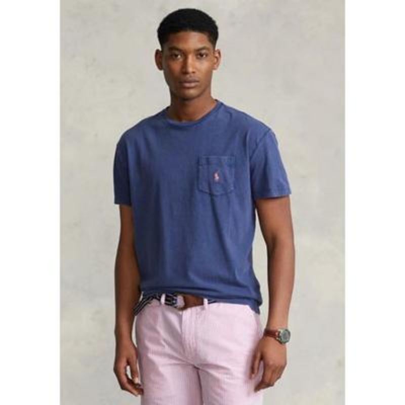 Polo Ralph Lauren Mens Short Sleeve Crewneck T Shirt Blue Large