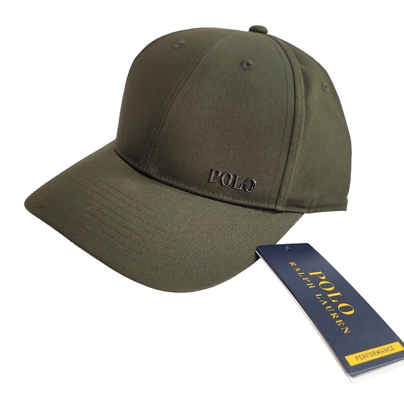 Polo Ralph Lauren Performance Baseball Hat Mens Adjustable Dark Green Logo