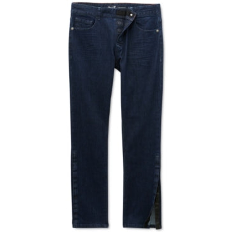 Seven7 Mens Vouvant Adaptive Slim Straight Fit Jeans Blue Rinse 30 x 30