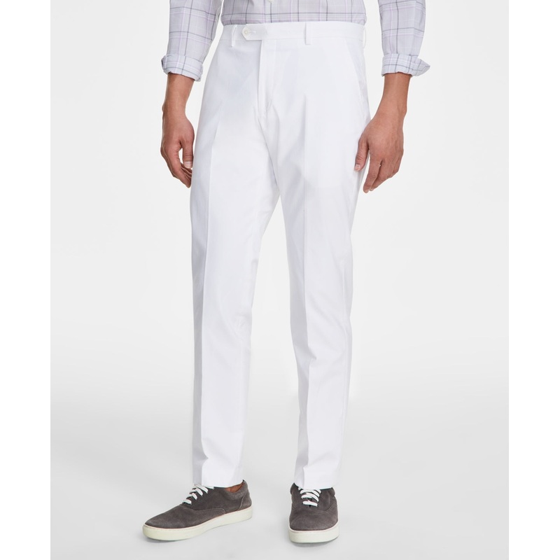 Tommy Hilfiger Mens Modern fit Pants 36 / 30 White Solid