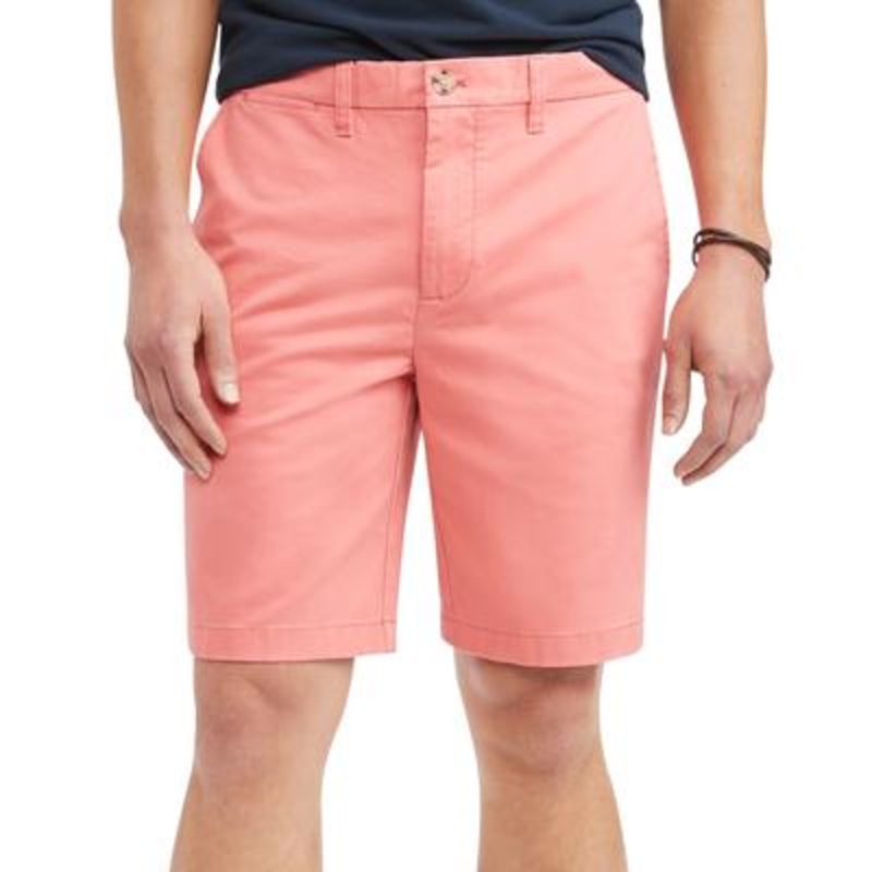 Tommy Hilfiger Mens Stretch THFLEX 9" chino Shorts Pink 30