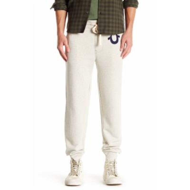 True Religion Mens Modern fit Sweatpants Joggers Small  Beige Solid