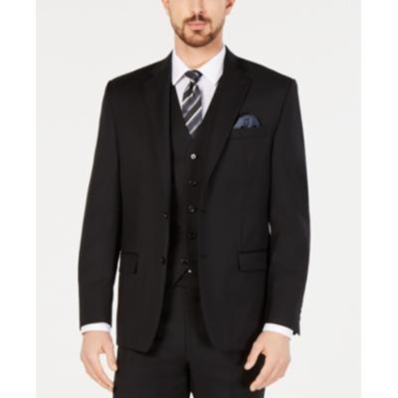 Lauren Ralph Lauren Men's Classic Fit UltraFlex Stretch Suit Jacket Black 60R