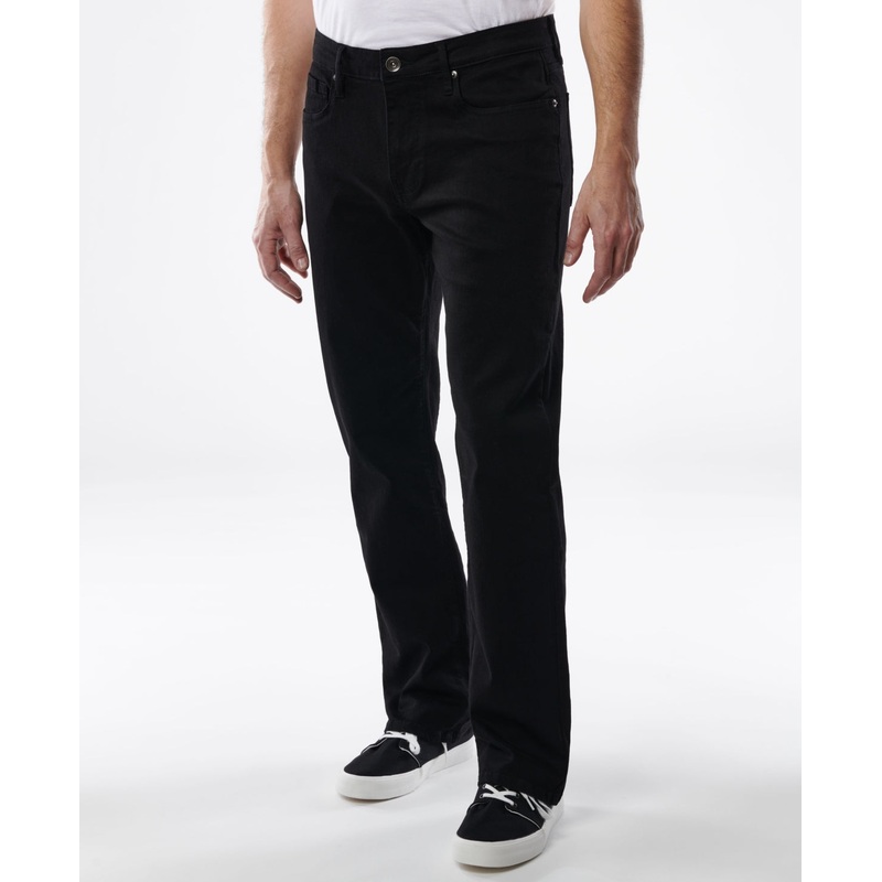 Lazer Mens Straight fit Jeans 32 / 30 Black Solid Stretch