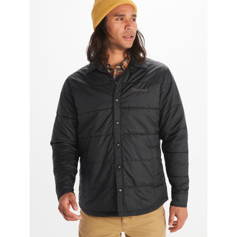Marmot Mens Regular fit Shirt Jacket Coat XL Black Solid