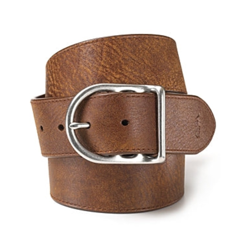Polo Ralph Lauren Men's Reversible Leather Dress Belt Brown 34