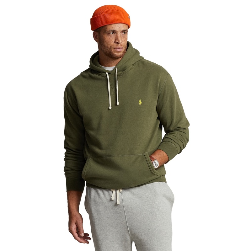 Polo Ralph Lauren Mens Fleece Hoodie Sweatshirt 3XB Green Solid