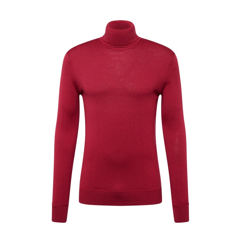 SCOTCH & SODA Mens Regular fit Turtleneck Sweater XXL Red Solid