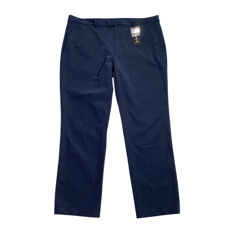 Alfani Mens Classic fit Dress Pants Pants 32 / 32 Blue Solid Stretch