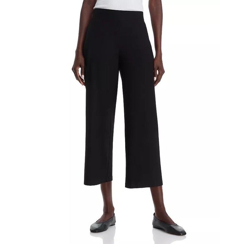 Eileen Fisher Womens Cropped Pants Size XL Black