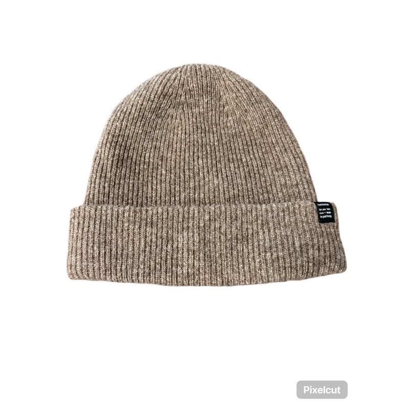 Frank and Oak Mens Regular fit Beanie Hat One Size Brown