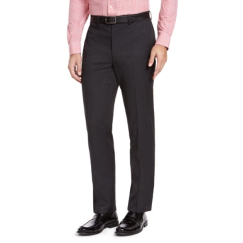 Izod Mens Classic fit Dress Pants 33 / 32 Grey Solid