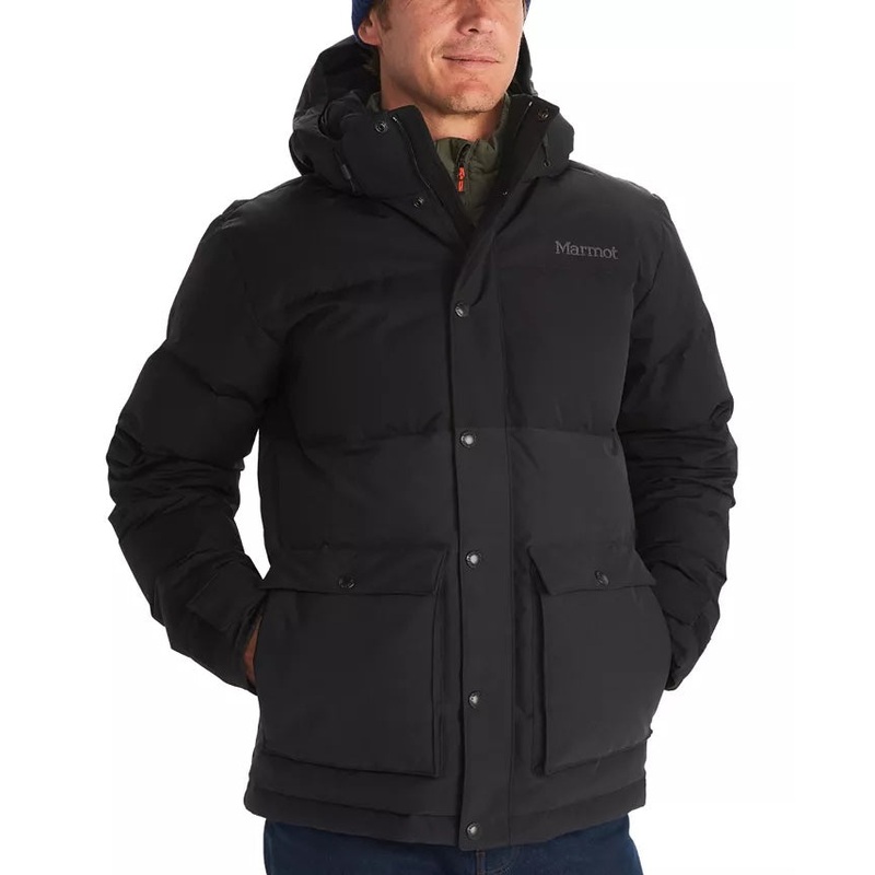 Marmot Mens Full Zip Fordham Coat XL Black Waterproof Solid