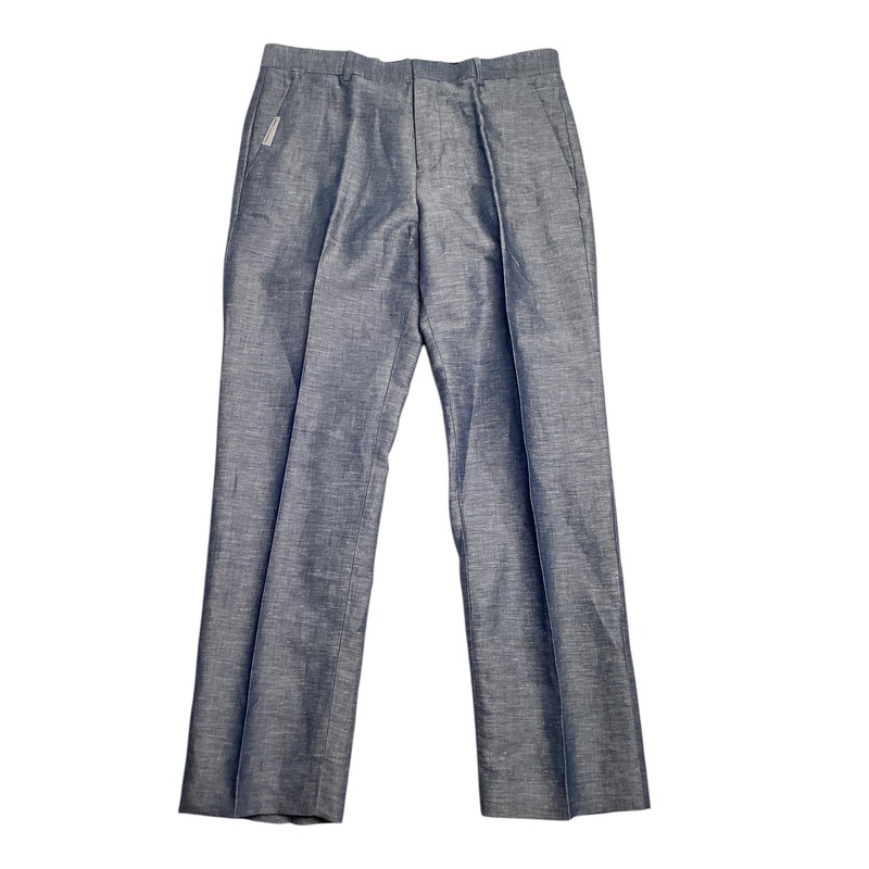 Perry Ellis Portfolio Mens Modern fit Dress Pants Pants 33 / 30 Blue Solid
