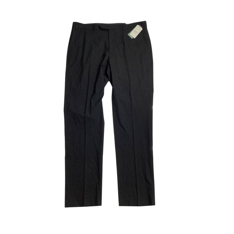 Alfani Mens Slim fit Dress Pants 32 / 32 Black Solid Stretch